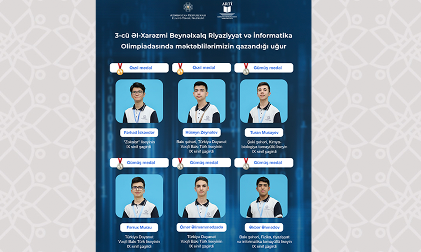 Məktəblilər olimpiadada 6 medal qazandılar