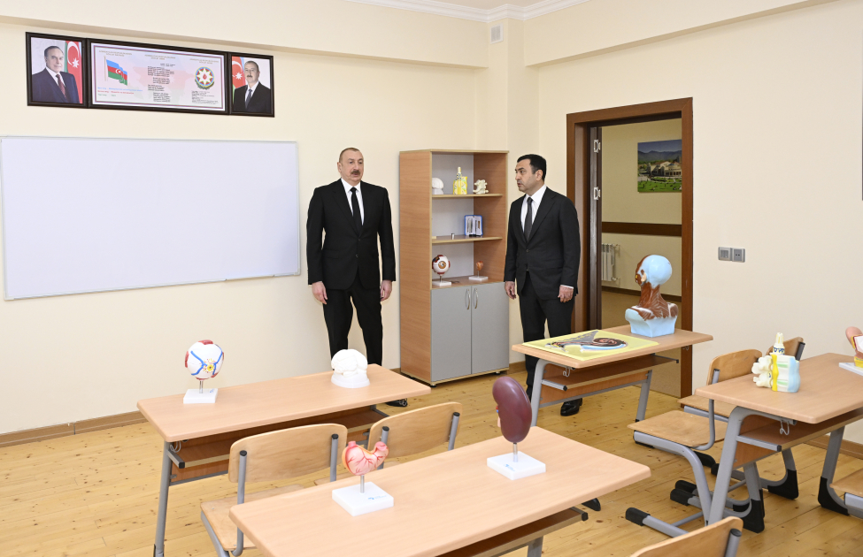 Prezident İsmayıllıda liseyin AÇILIŞINDA - FOTOLAR