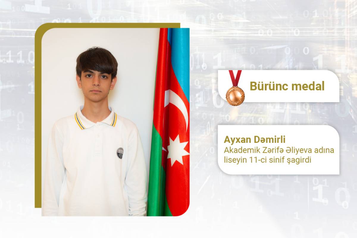 XI sinif şagirdi Olimpiadada bürünc medal qazanıb