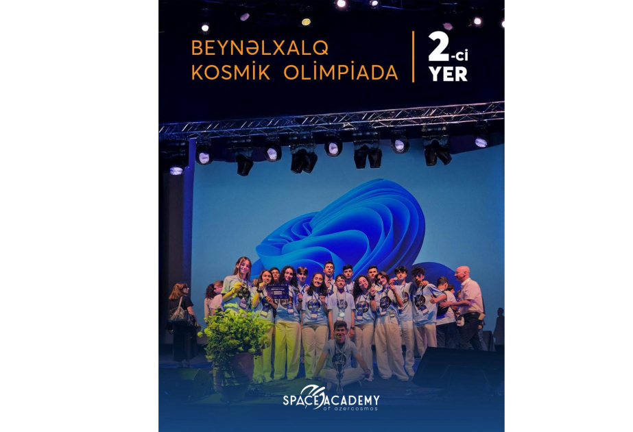 Məktəblilərimiz Beynəlxalq Kosmik Olimpiadada II yeri tutublar