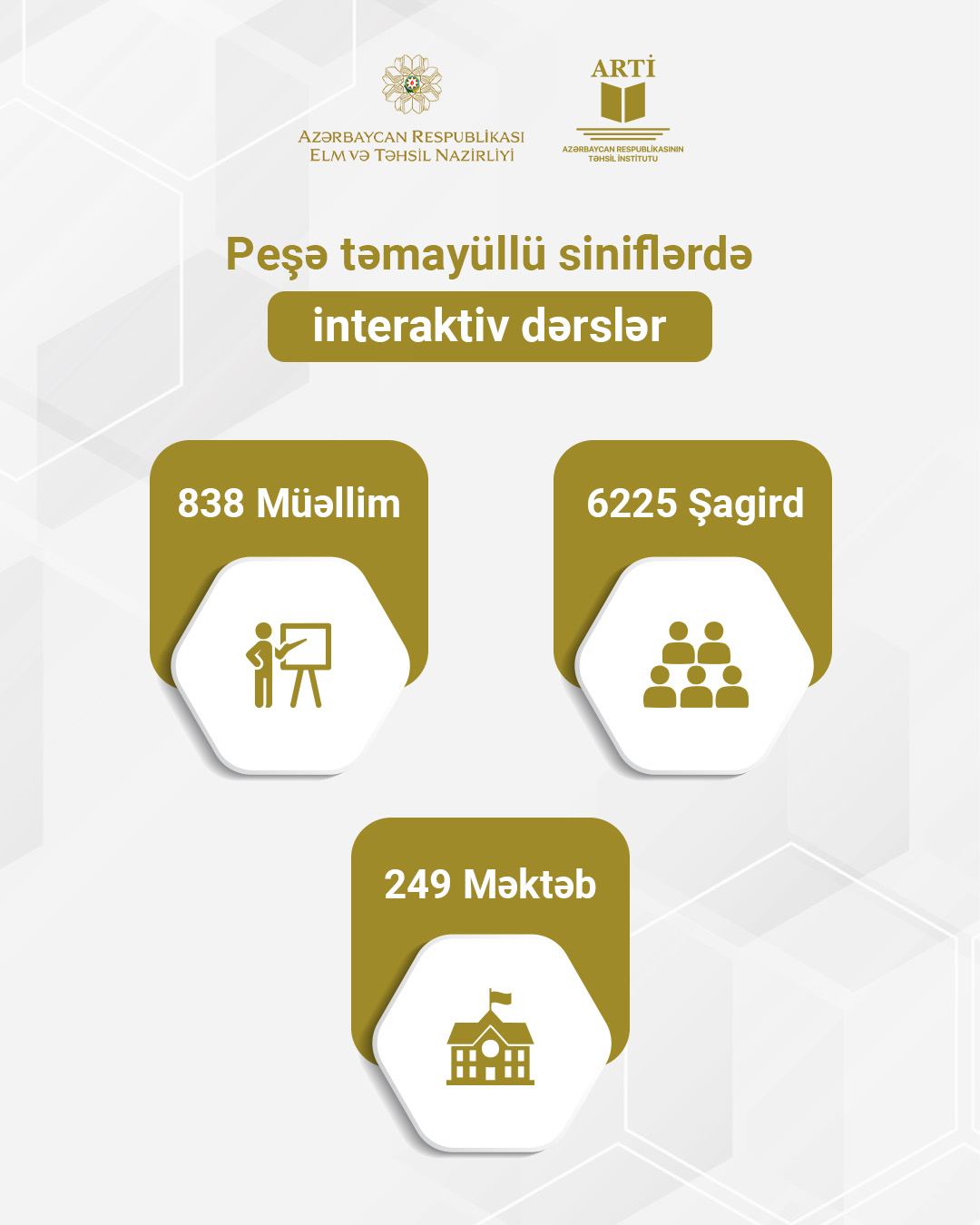 Peşə təmayüllü siniflərdə təhsil alan şagirdlərə interaktiv dərslər keçirilib