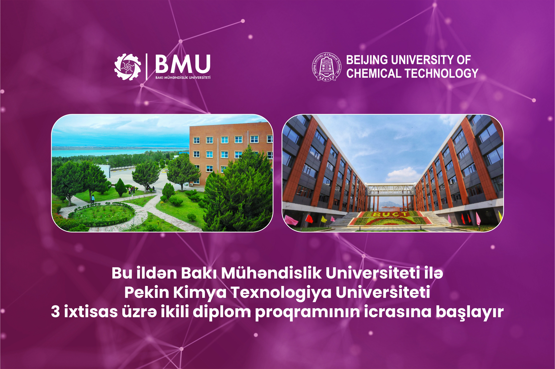 BMU tələbələri üçün Çində təhsil almaq və 2 diplom əldə etmək imkanı