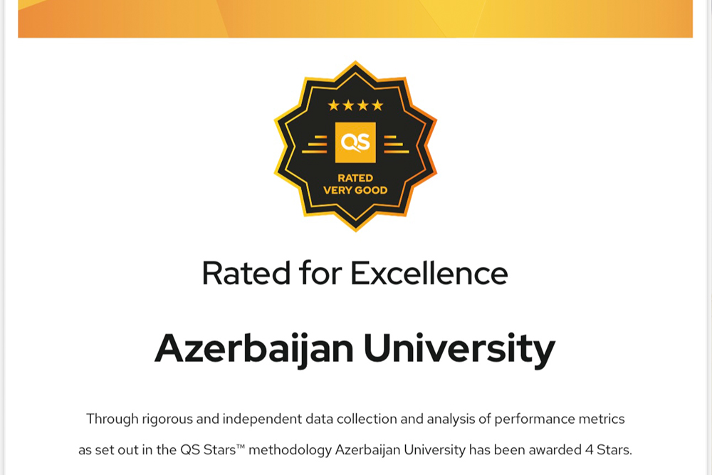 Azərbaycan Universiteti “QS Stars” auditində 4 ulduzla qiymətləndirilib