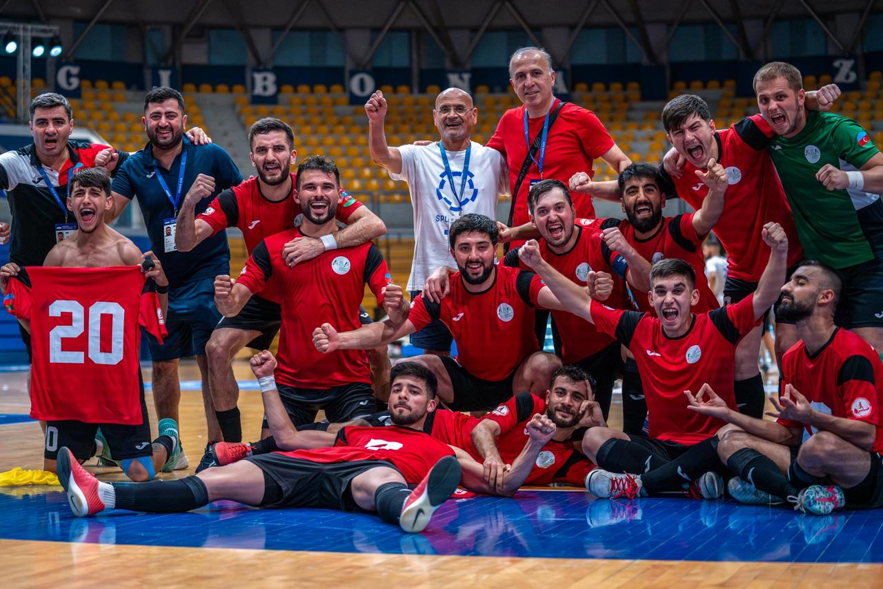 Azərbaycan komandası Avropa Universitetləri Futzal Çempionatının 1/4 finalına yüksəlib