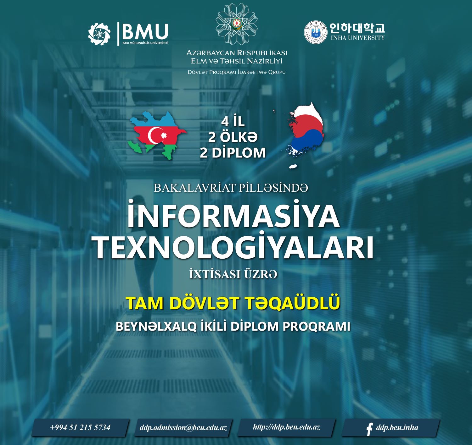 BMU “İnformasiya texnologiyaları” ixtisası üzrə abituriyentlərə geniş imkanlar yaradır
