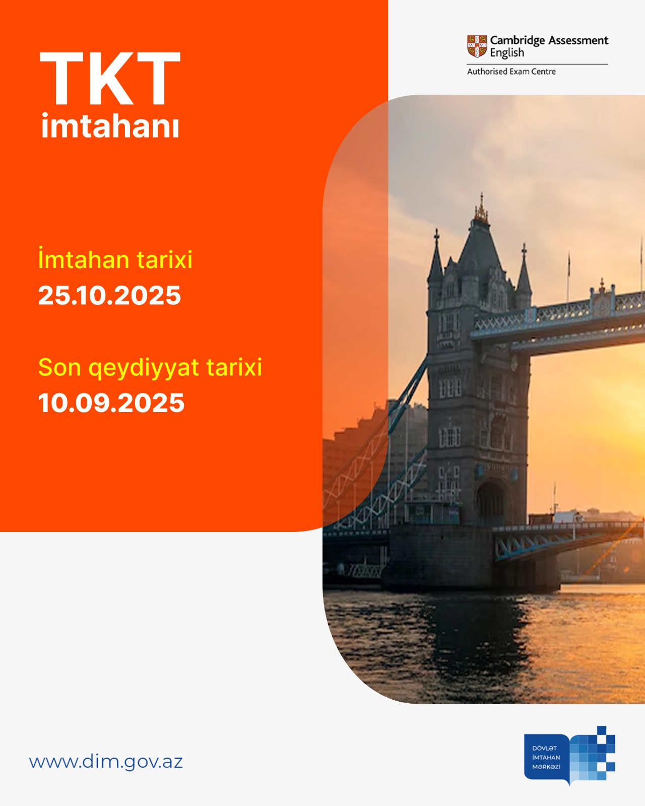 DİM TKT (Teaching Knowledge Test) imtahanına qeydiyyat elan edir