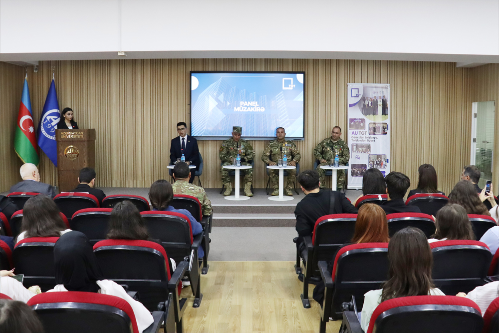 Azərbaycan Universitetində Vətən müharibəsi iştirakçıları ilə tələbələrin görüşü təşkil olunub