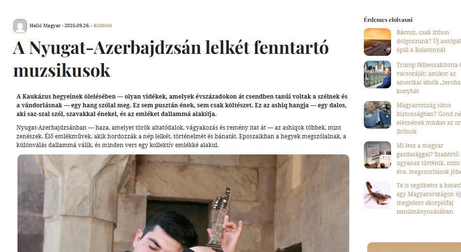 Qərbi Azərbaycan haqqında silsilə yazılar Avropa mətbuatında