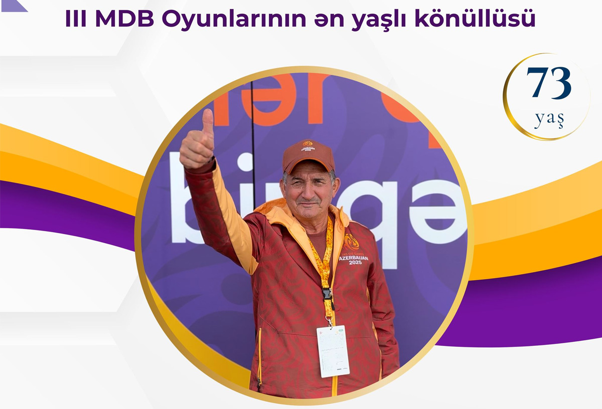 73 yaşlı tələbə III MDB Oyunlarının könüllüsü oldu 