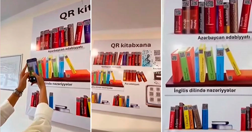 Paytaxt məktəbində bir ilk - QR kitabxana