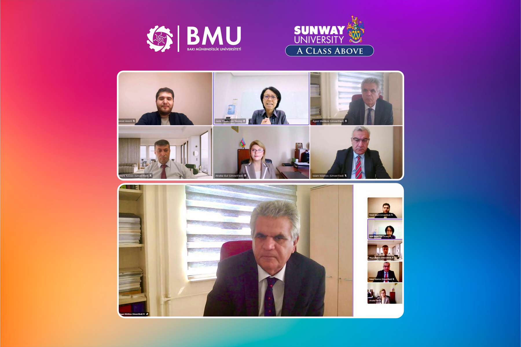 BMU ilə Sunvay Universiteti arasında əməkdaşlıq görüşü olub
