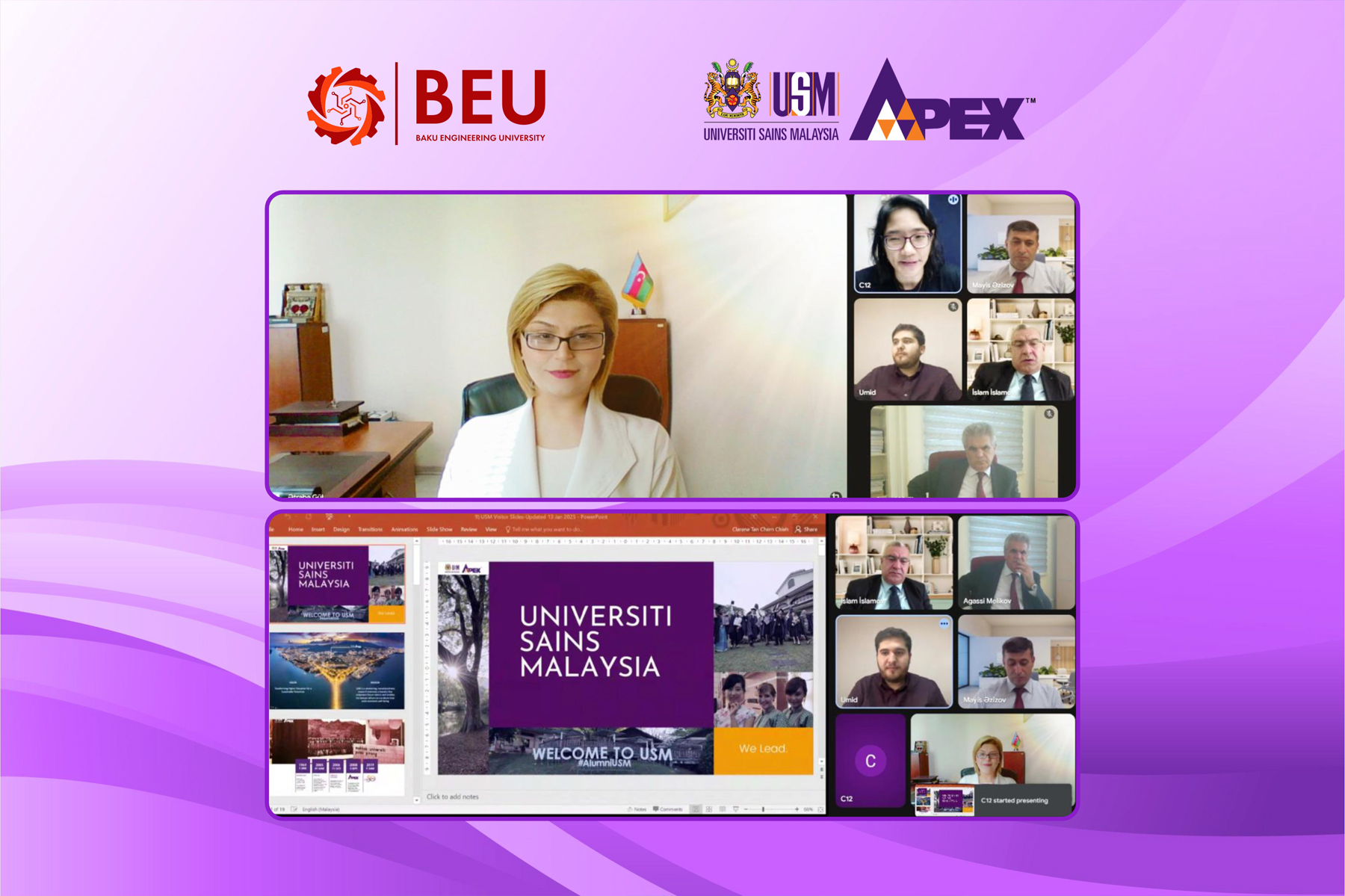 BMU Malayziyanın elmi-tədqiqat universiteti ilə əməkdaşlığabaşlayır