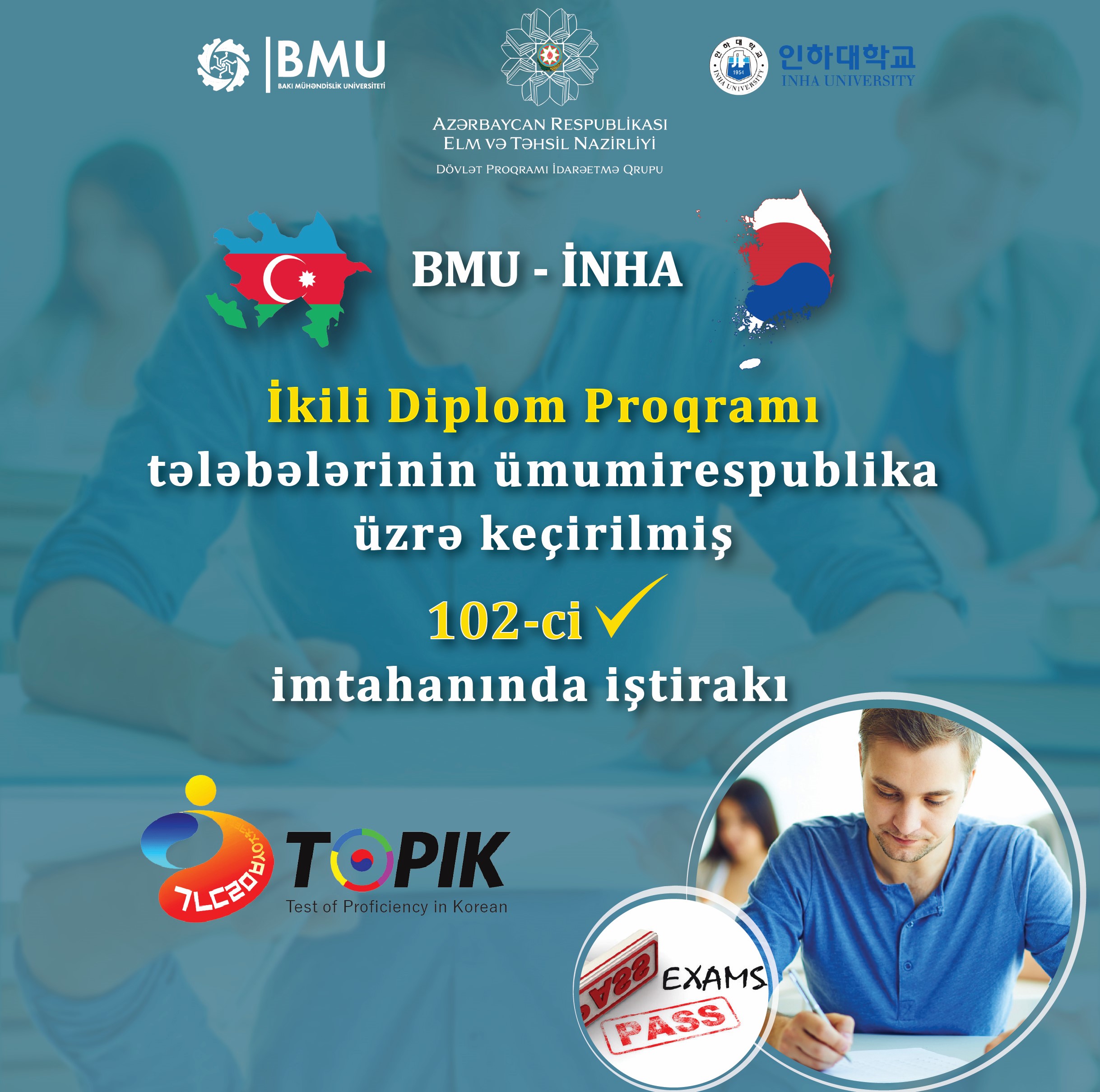 BMU-da növbəti TOPİK imtahanı təşkil olunub