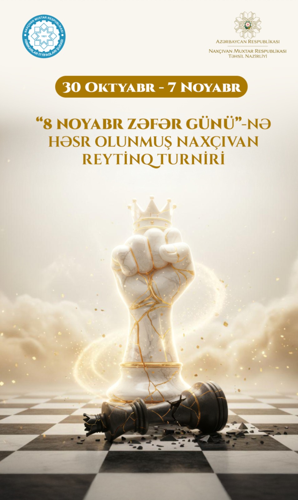 Naxçıvanda Zəfər Gününə həsr olunmuş beynəlxalq reytinqli şahmat turniri keçiriləcək 