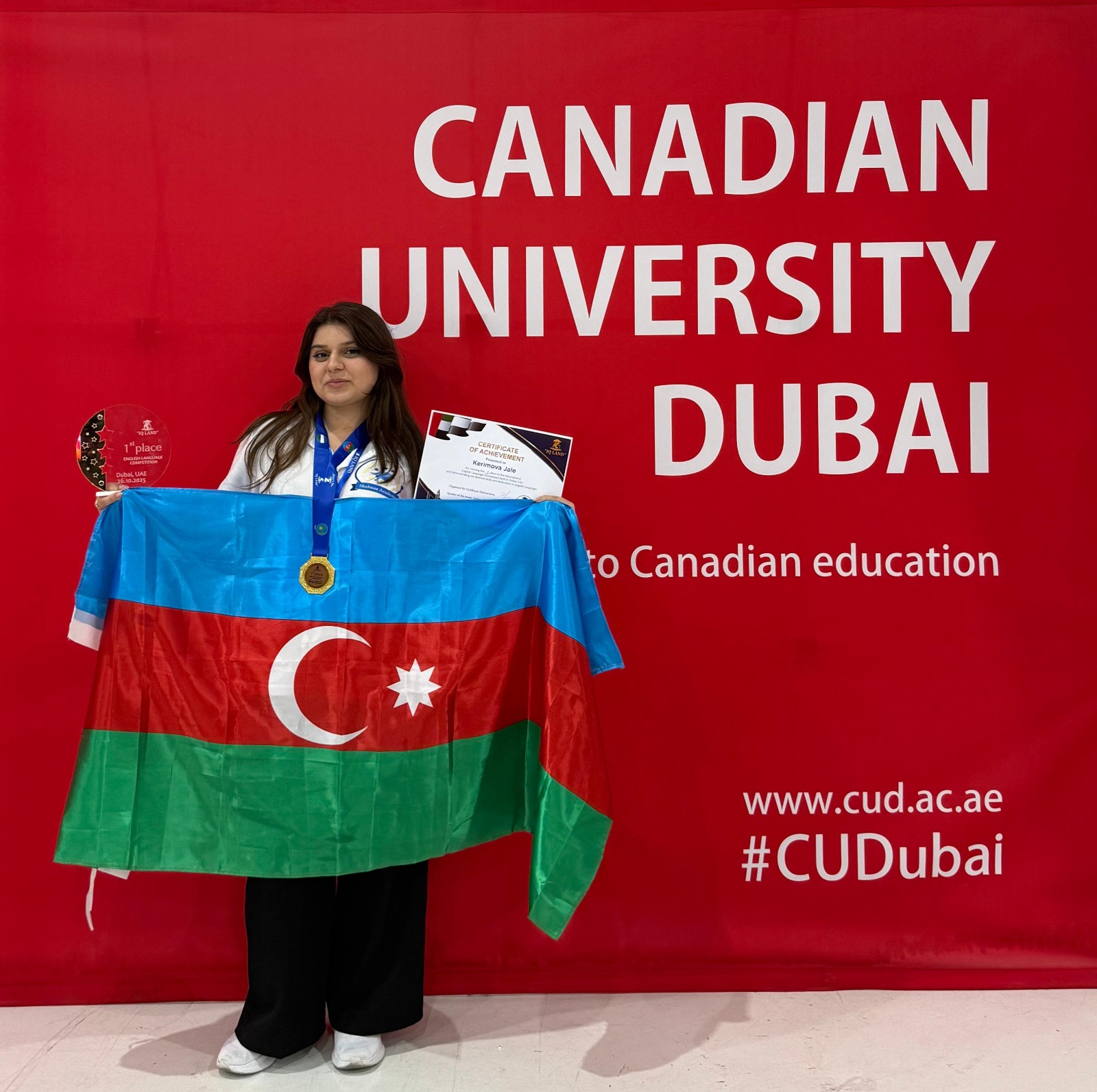 AzMİU tələbəsi beynəlxalq səviyyədə əlamətdar nailiyyət əldə edib