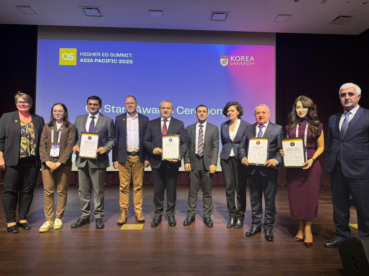 AzMİU QS tərəfindən “5 Stars” sertifikatı ilə təltif olunub