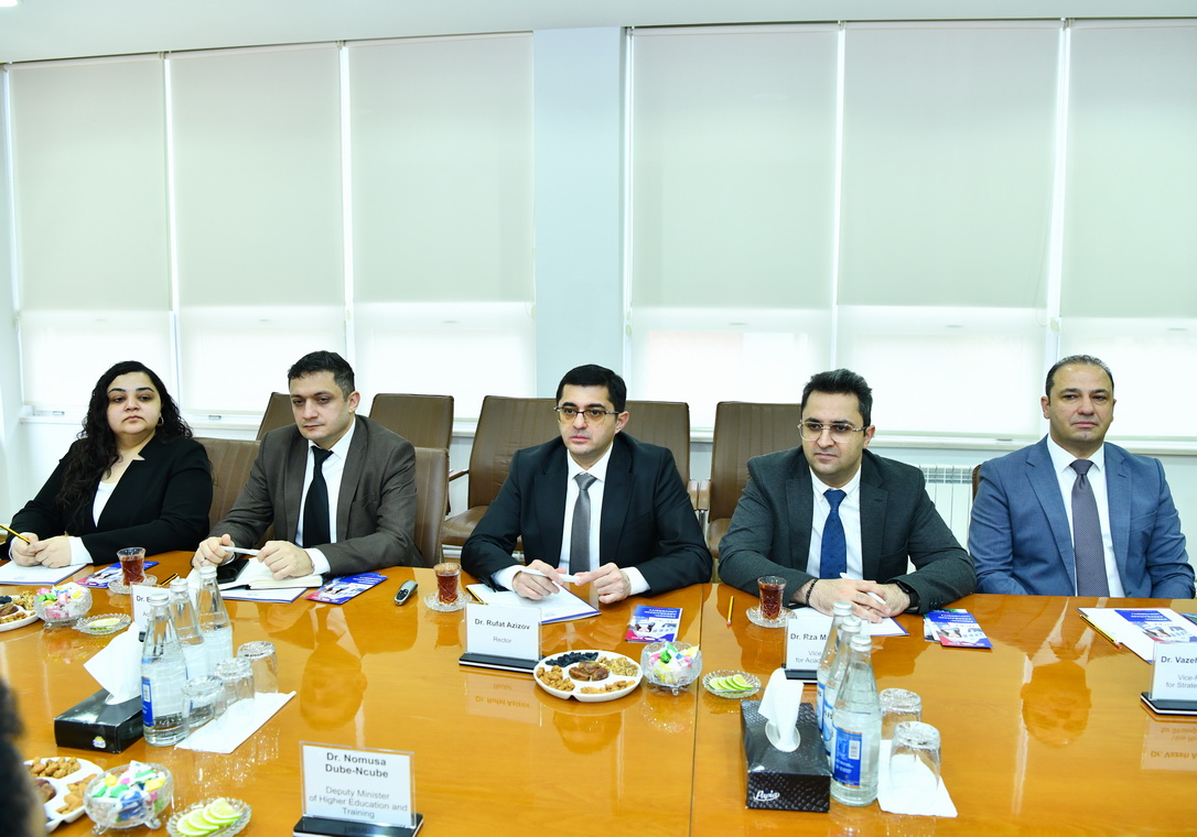 Cənubi Afrika Respublikasının Ali Təhsil və Təlim Nazirliyinin nümayəndə heyəti ADNSU-da