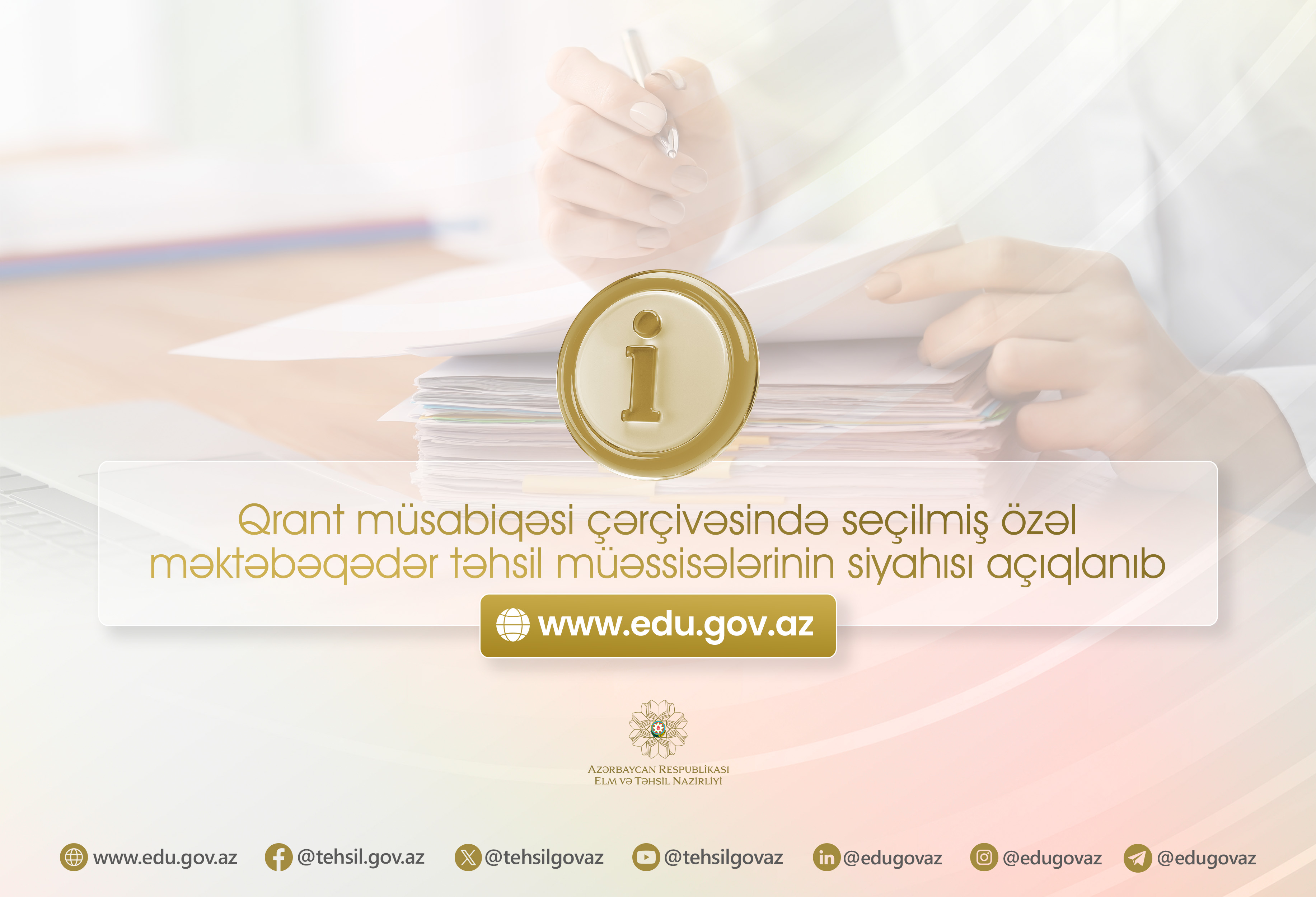 63 özəl bağça qrant müsabiqənin qalibi olub