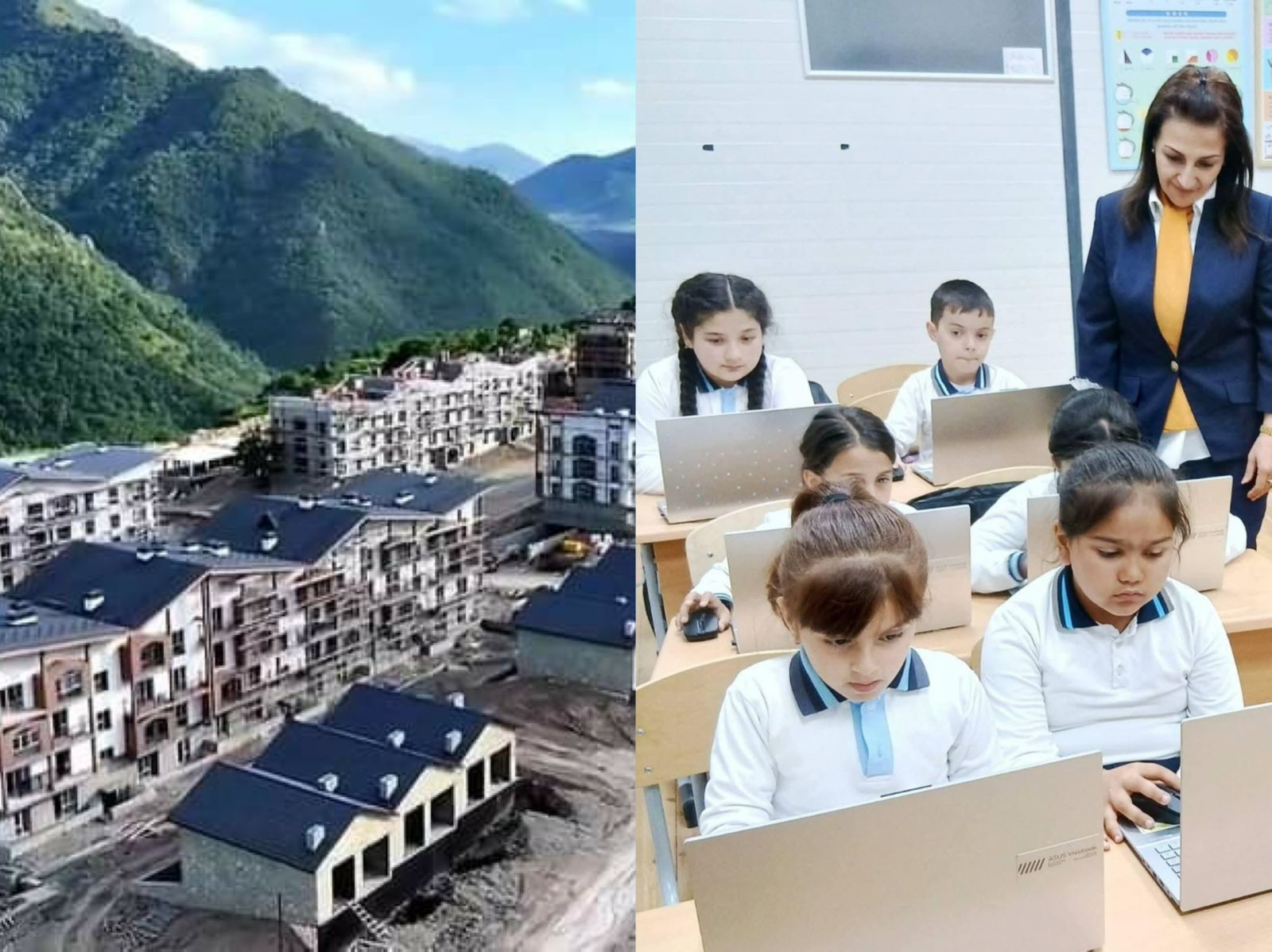 Kəlbəcərdəki ilk məktəbin bütün şagirdləri kompüterlə təmin olunub