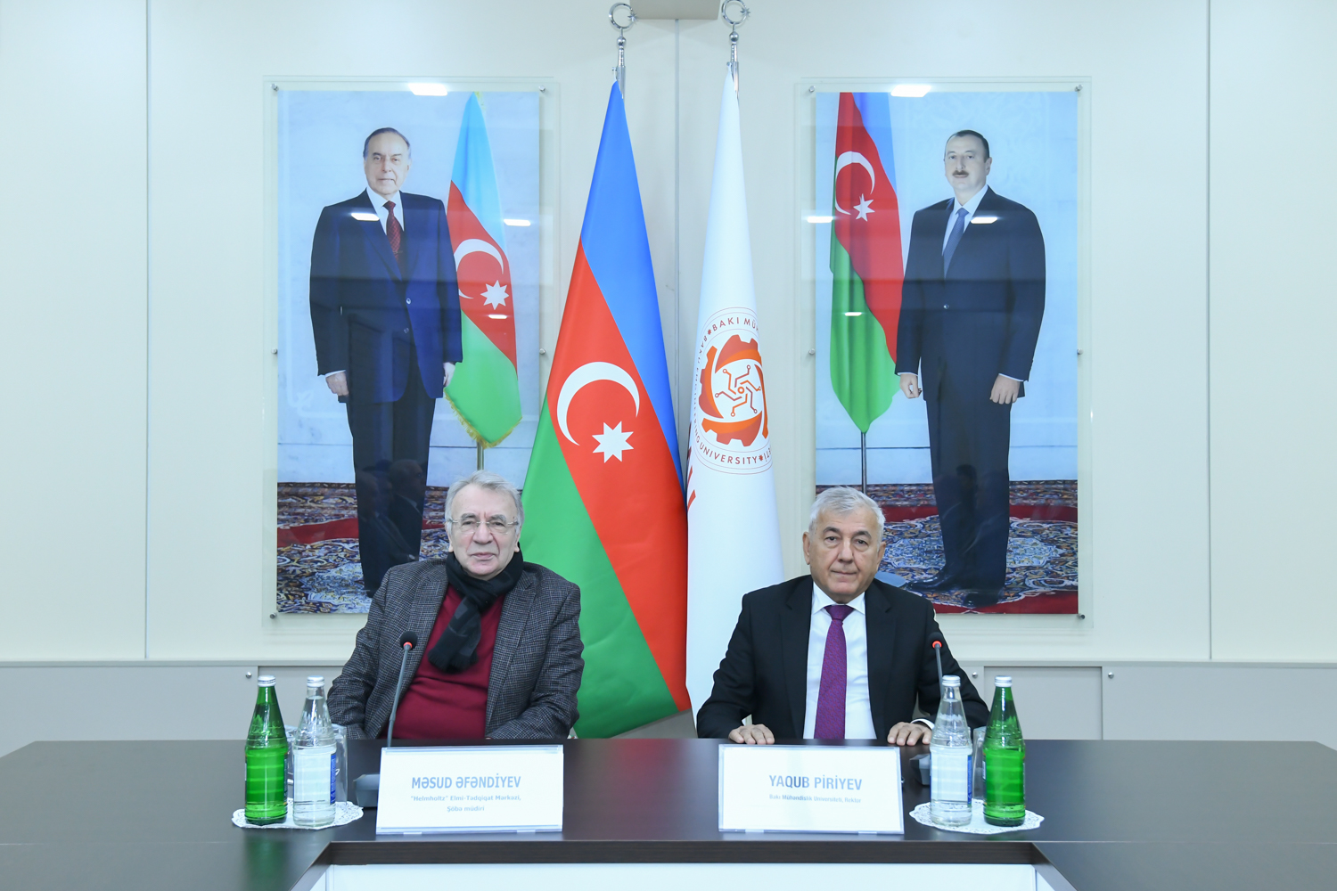 BMU-da dünya şöhrətli alim Məsud Əfəndiyevlə görüş keçirilib