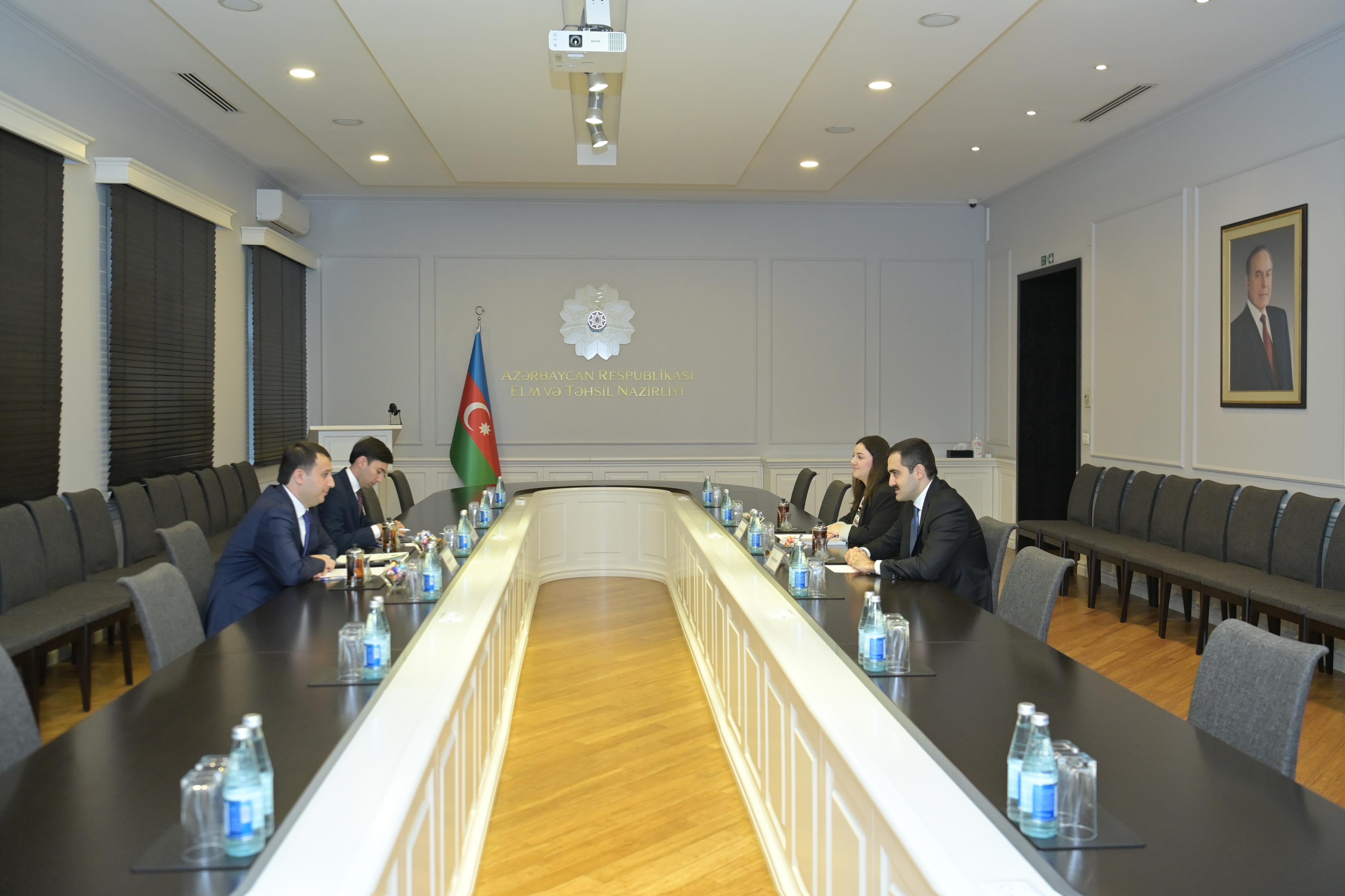 Həsən Həsənli Özbəkistanın ali təhsil, elm və innovasiyalar nazirinin müşaviri ilə görüşü baş tutub