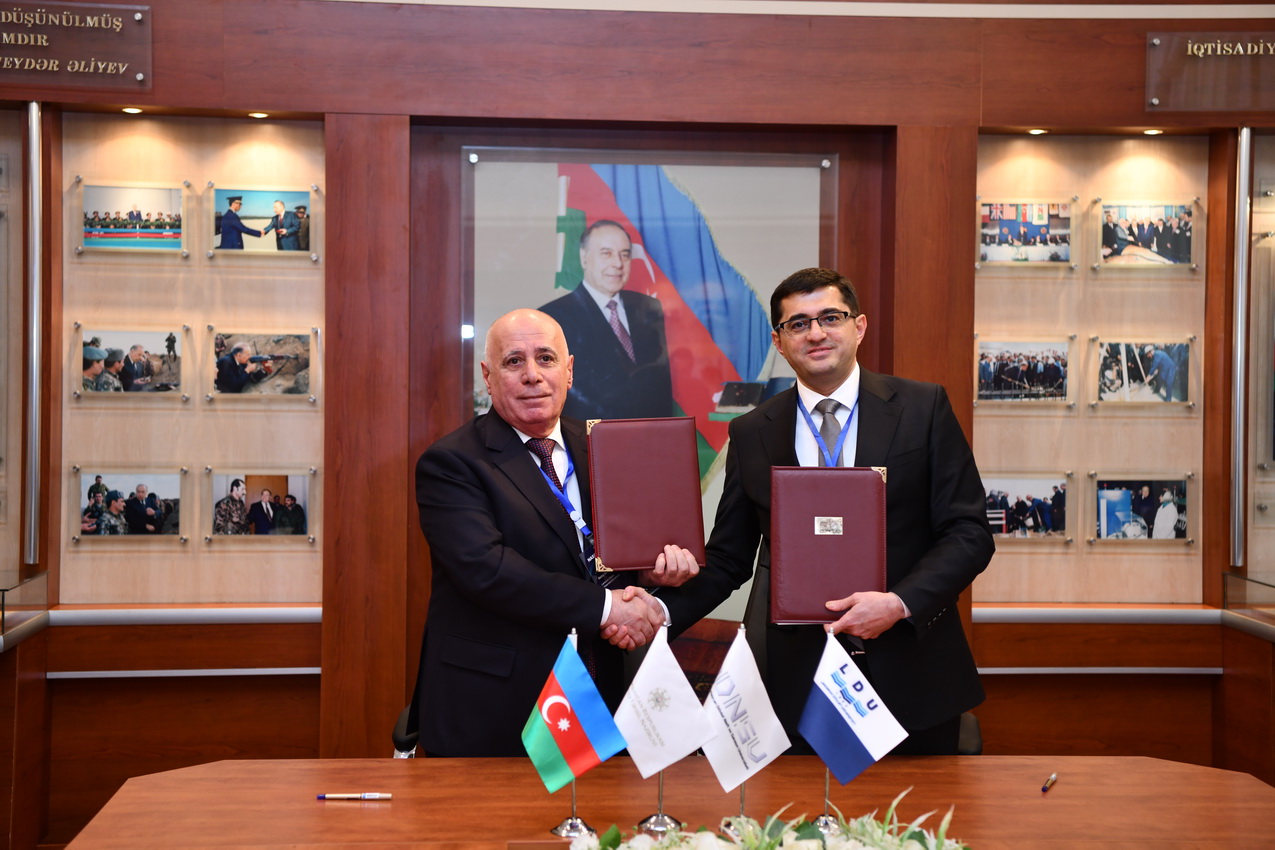 LDU ilə ADNSU arasında əməkdaşlıq memorandumu imzalanıb