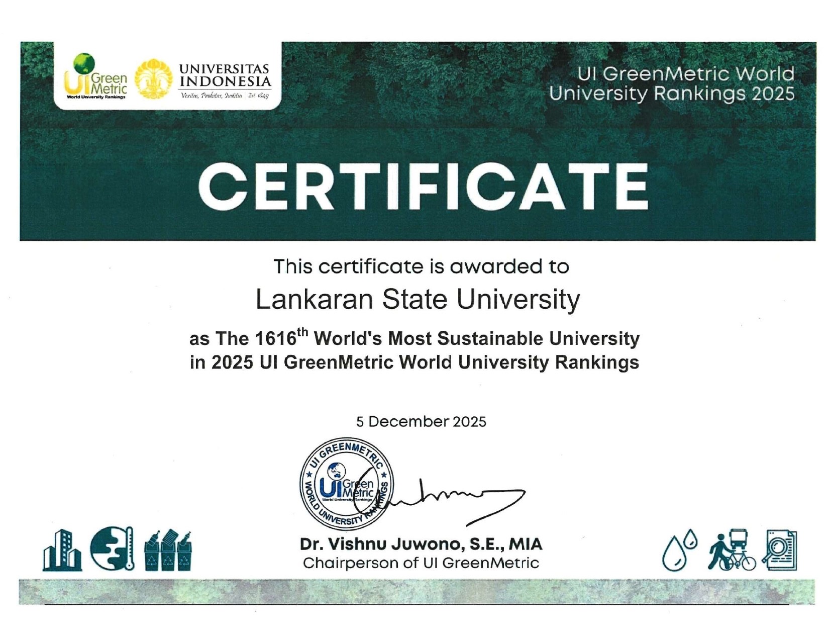 LDU daha bir nüfuzlu beynəlxalq reytinqdə yer alıb