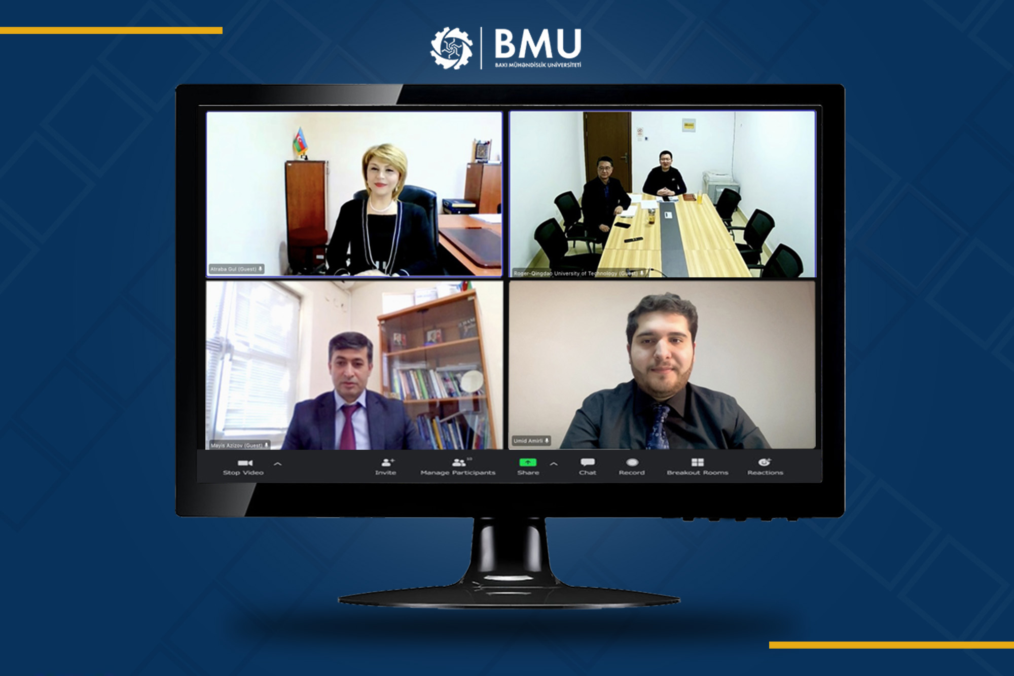 BMU ilə Qingdao Texnologiya Universiteti arasında əməkdaşlıq görüşü olub