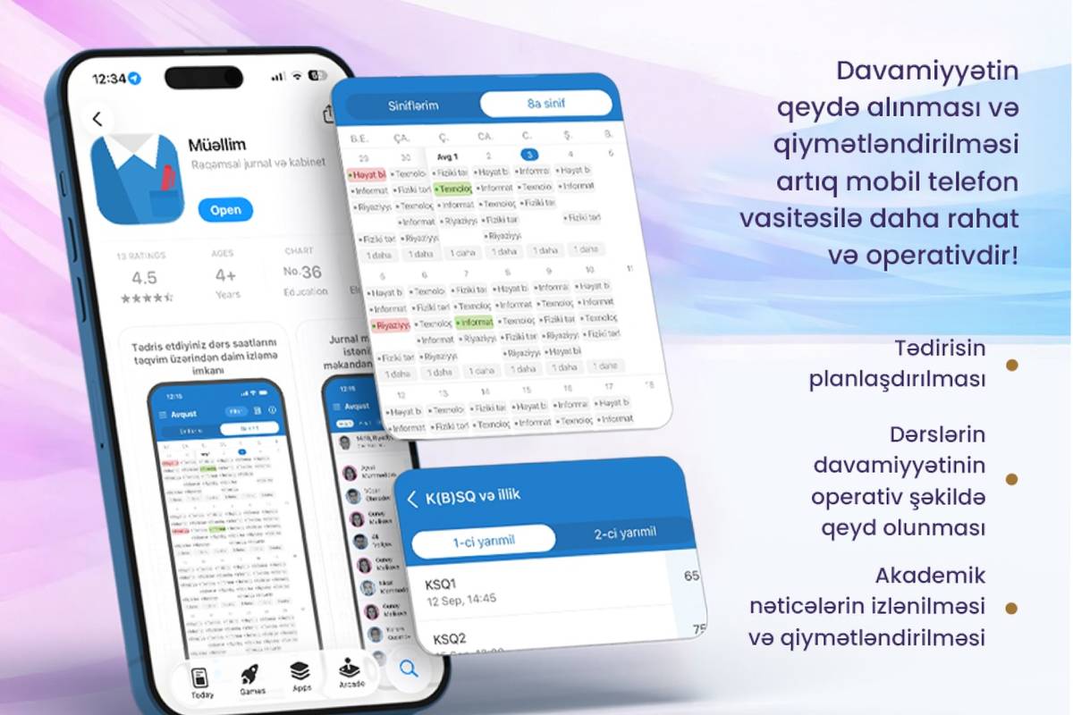 Müəllimlər üçün yeni mobil tətbiq istifadəyə verilib