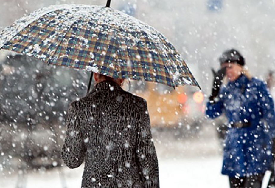 Bəzi bölgələrə qar yağır - FAKTİKİ HAVA