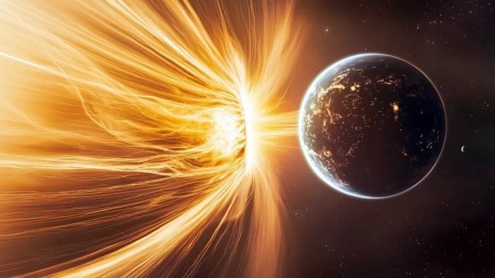 Fevral ayının ən güclü maqnit fırtınası olub