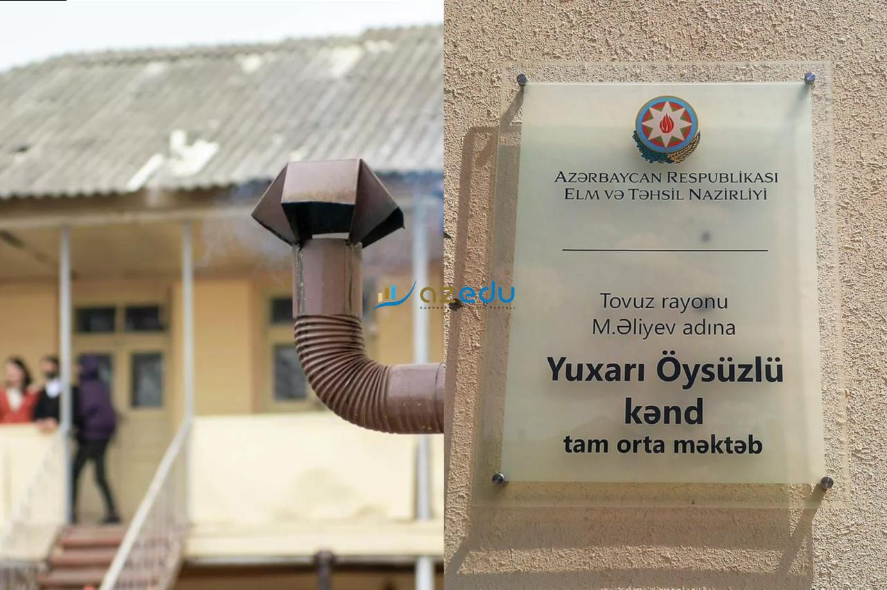 Tovuz məktəbində sobadan tüstülənmə baş verib