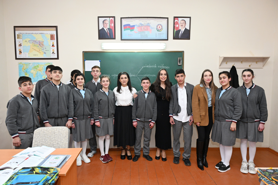 Leyla&nbsp;və Alena Əliyevalar&nbsp;Qubada internat məktəbi və STEAM mərkəzini ziyarət edib