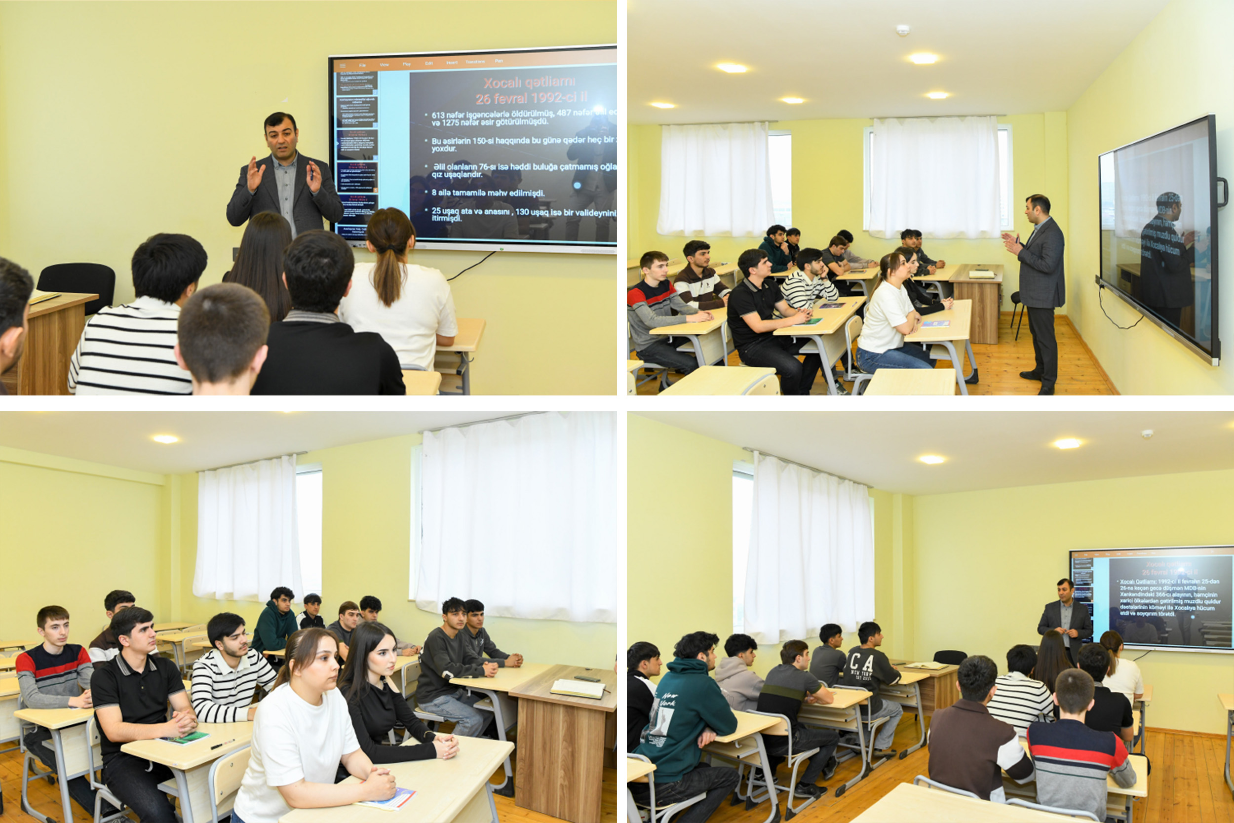 BMU-da Xocalı soyqırımı ilə bağlı açıq dərslər keçirilib