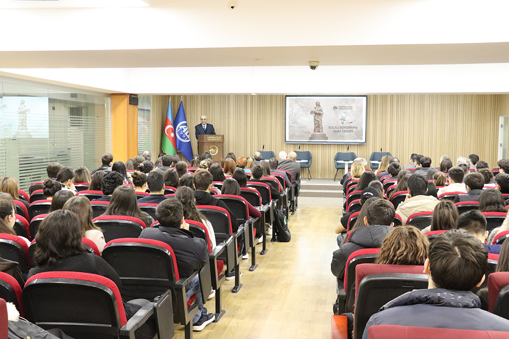 Azərbaycan Universitetində Xocalı soyqırımı qurbanlarının xatirəsi anılıb