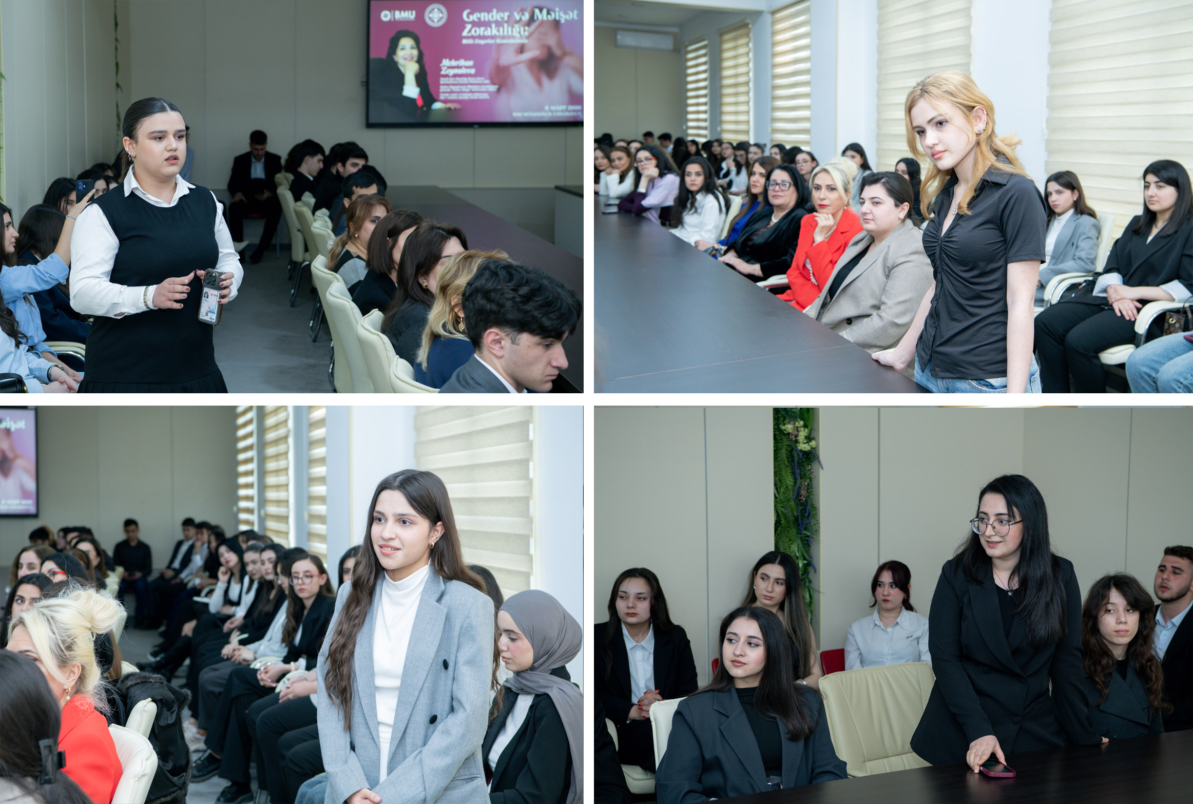 BMU-da gender bərabərliyi mövzusunda mütəxəssislə görüş keçirilib