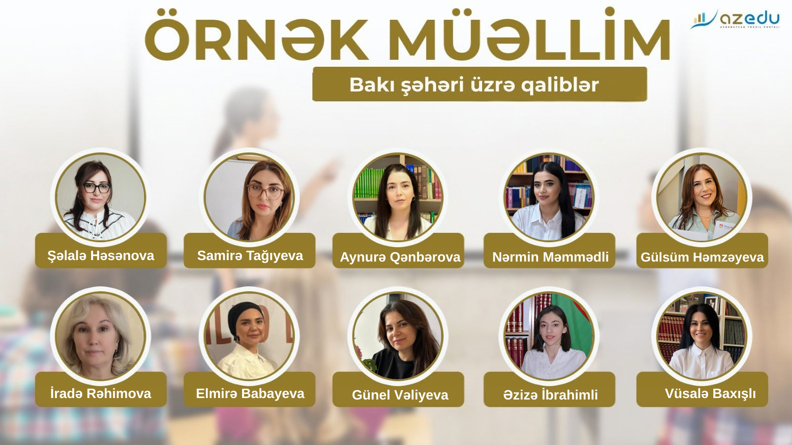 Paytaxtın "Örnək müəllim"ləri - SİYAHI&nbsp;