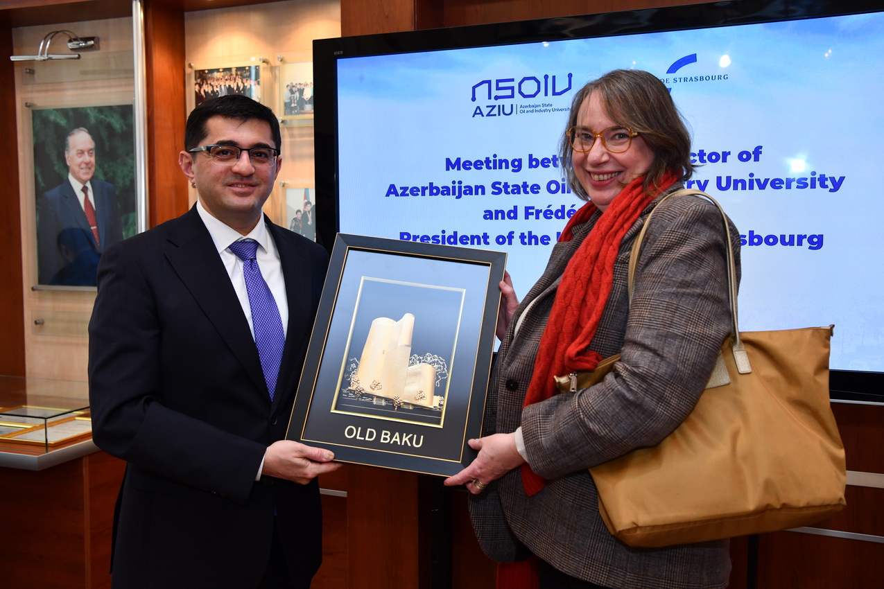 Strasburq Universitetinin prezidenti ADNSU və UFAZ-ı yüksək qiymətləndirib