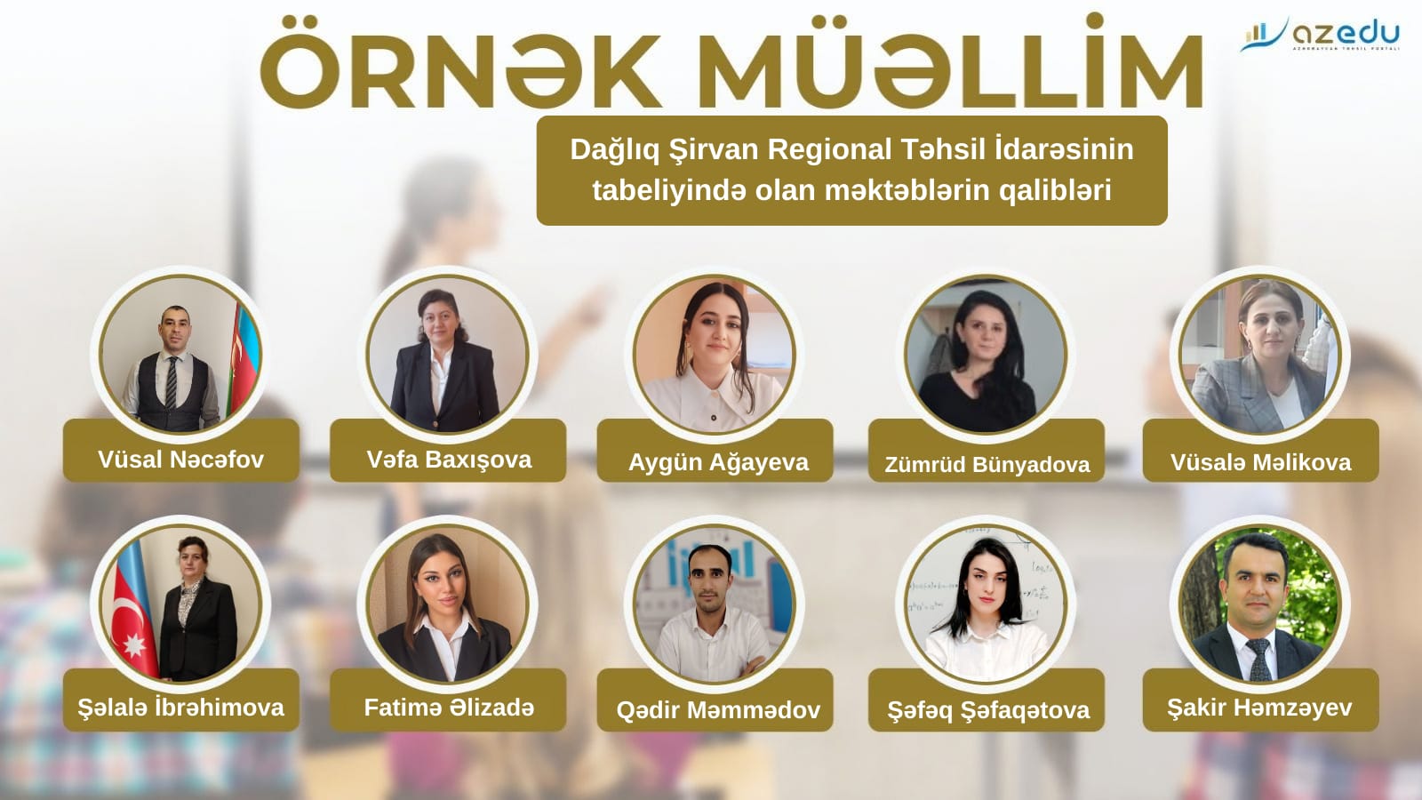 Dağlıq Şirvan regionunun&nbsp;&ldquo;Örnək müəllimlər&rdquo;i - ADLAR