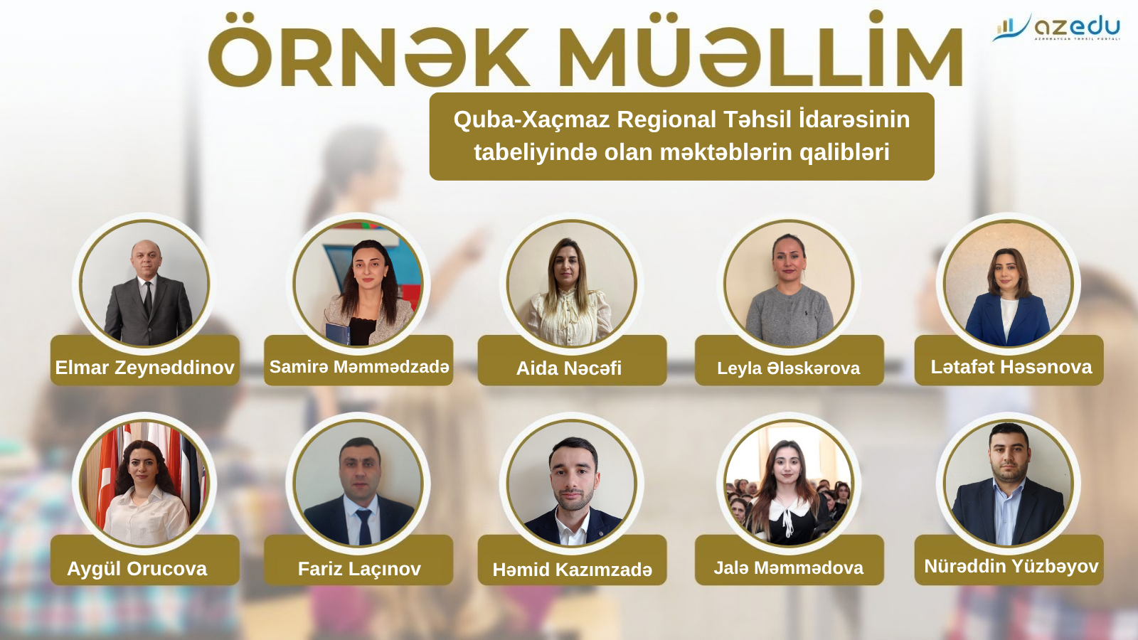 Quba-Xaçmazın&nbsp;"Örnək müəllim"ləri - SİYAHI