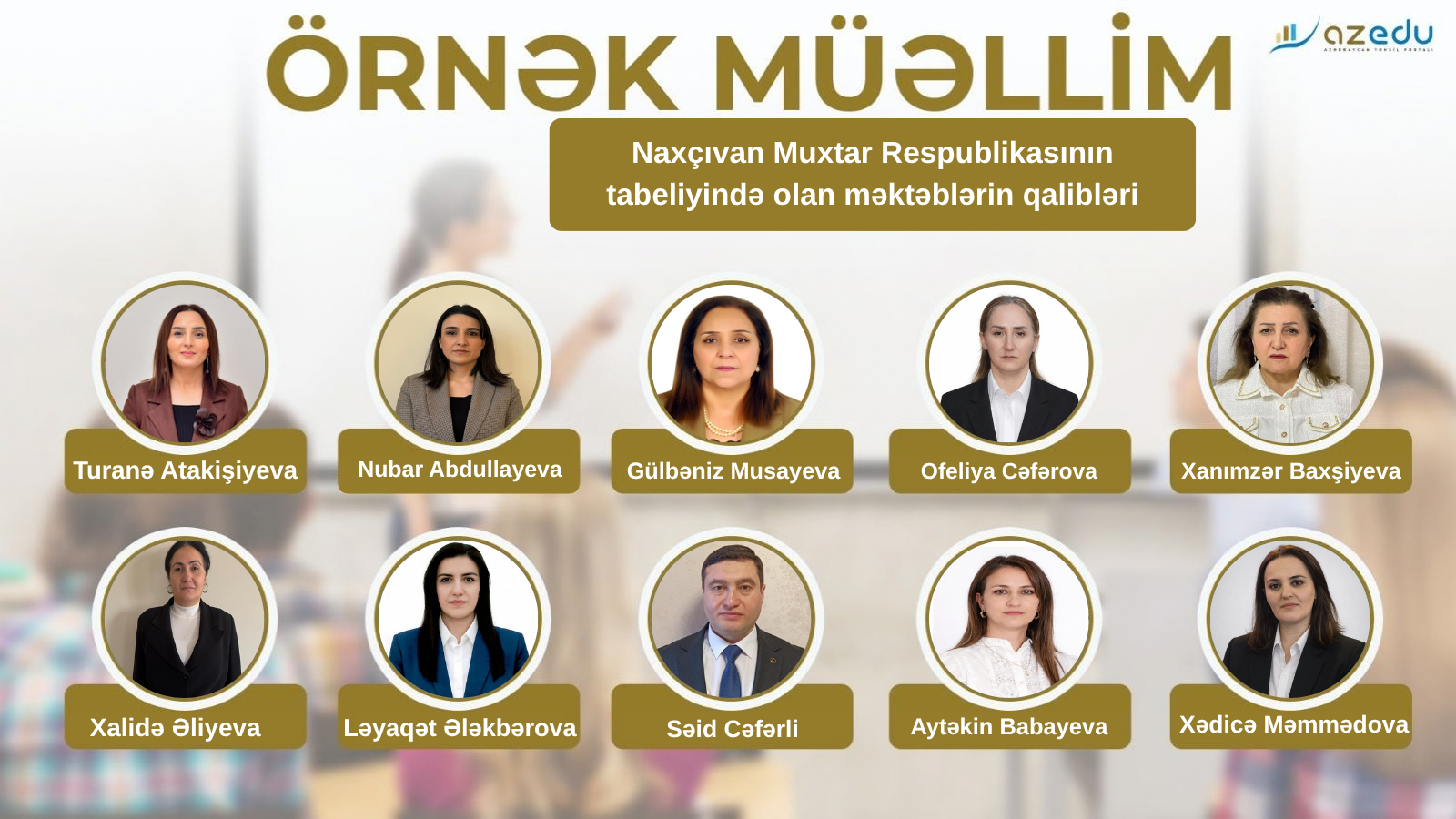 Naxçıvanın&nbsp;"Örnək müəllim"ləri - ADLAR