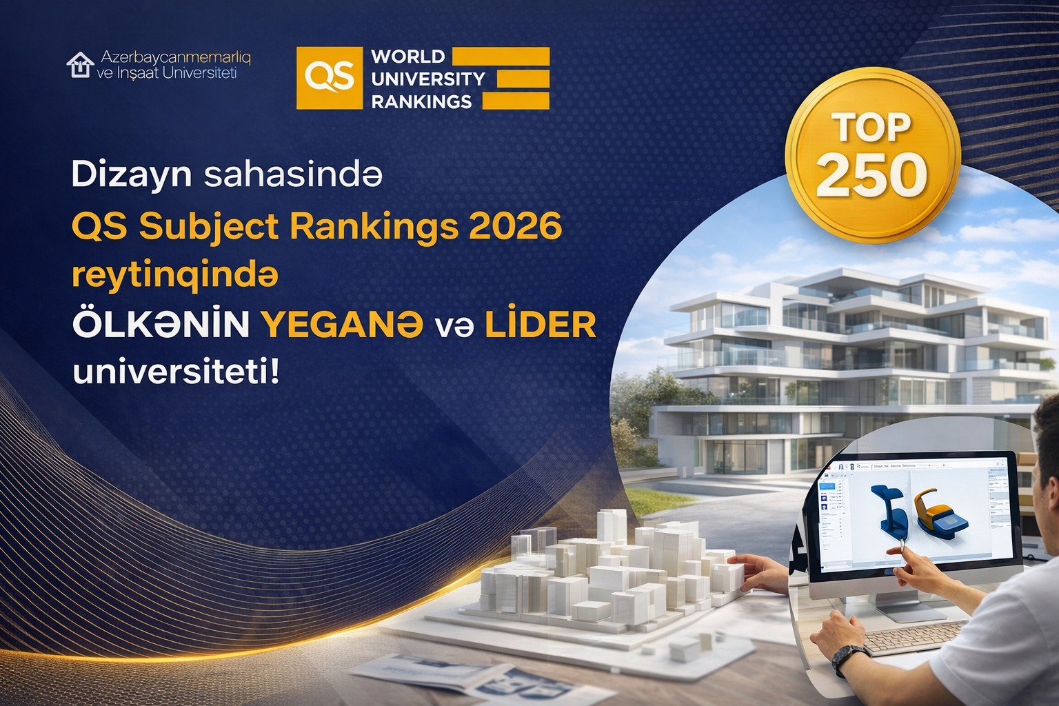 AzMİU dizayn təhsili üzrə dünyanın 250 ən yaxşı universitetindən biridir