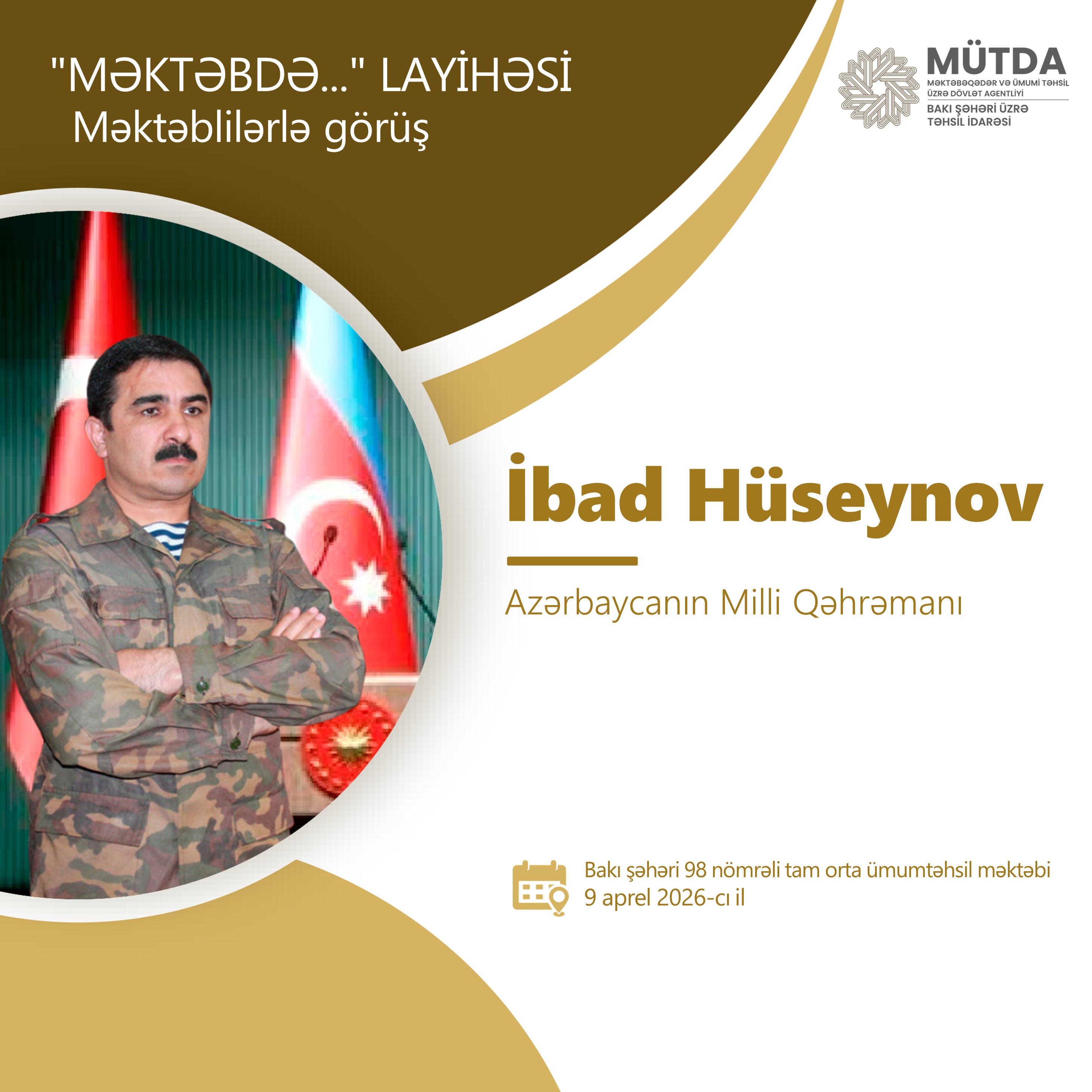 Milli Qəhrəman şagirdlərlə&nbsp;görüşəcək