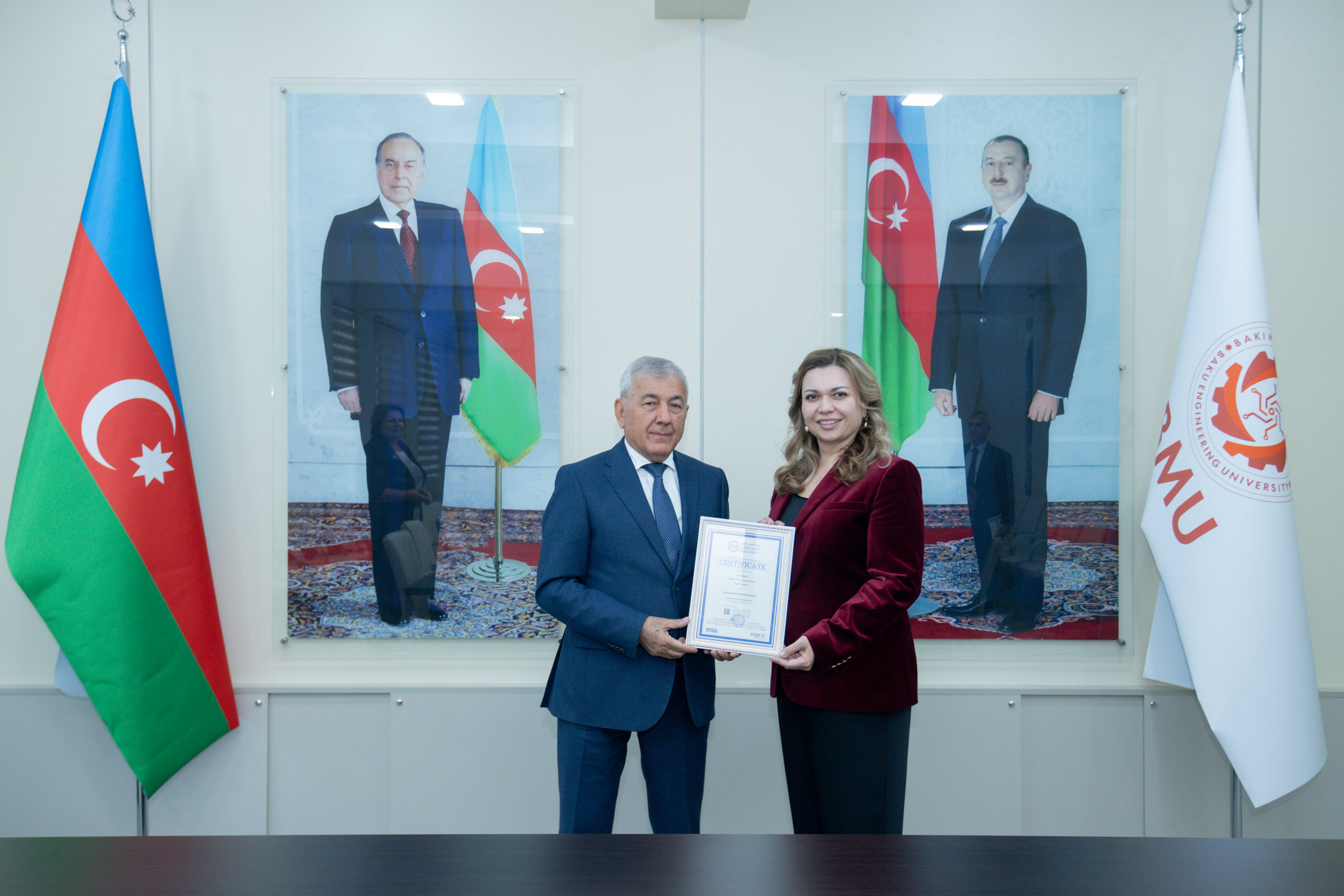 BMU-ya 6 ixtisas üzrə beynəlxalq akkreditasiya sertifikatları təqdim olundu