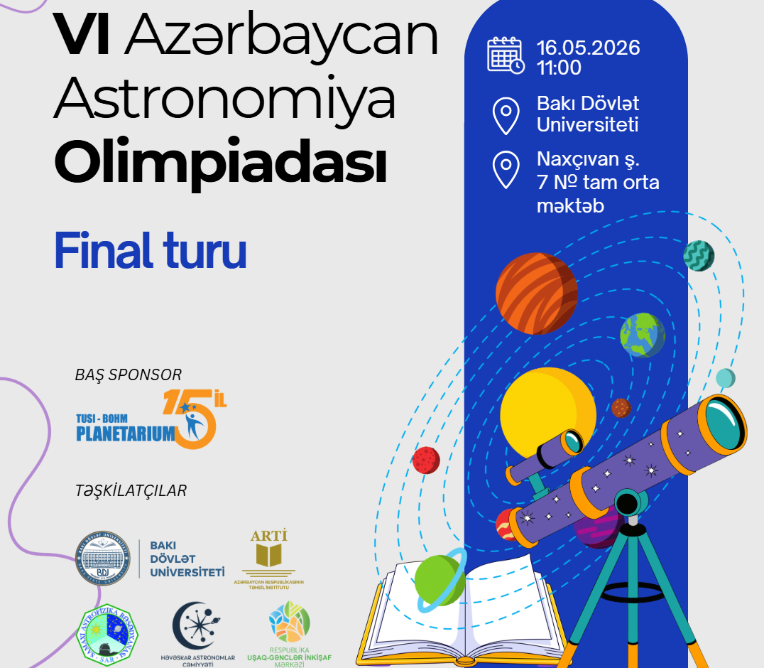 VI Azərbaycan Astronomiya Olimpiadasının finalı keçiriləcək
