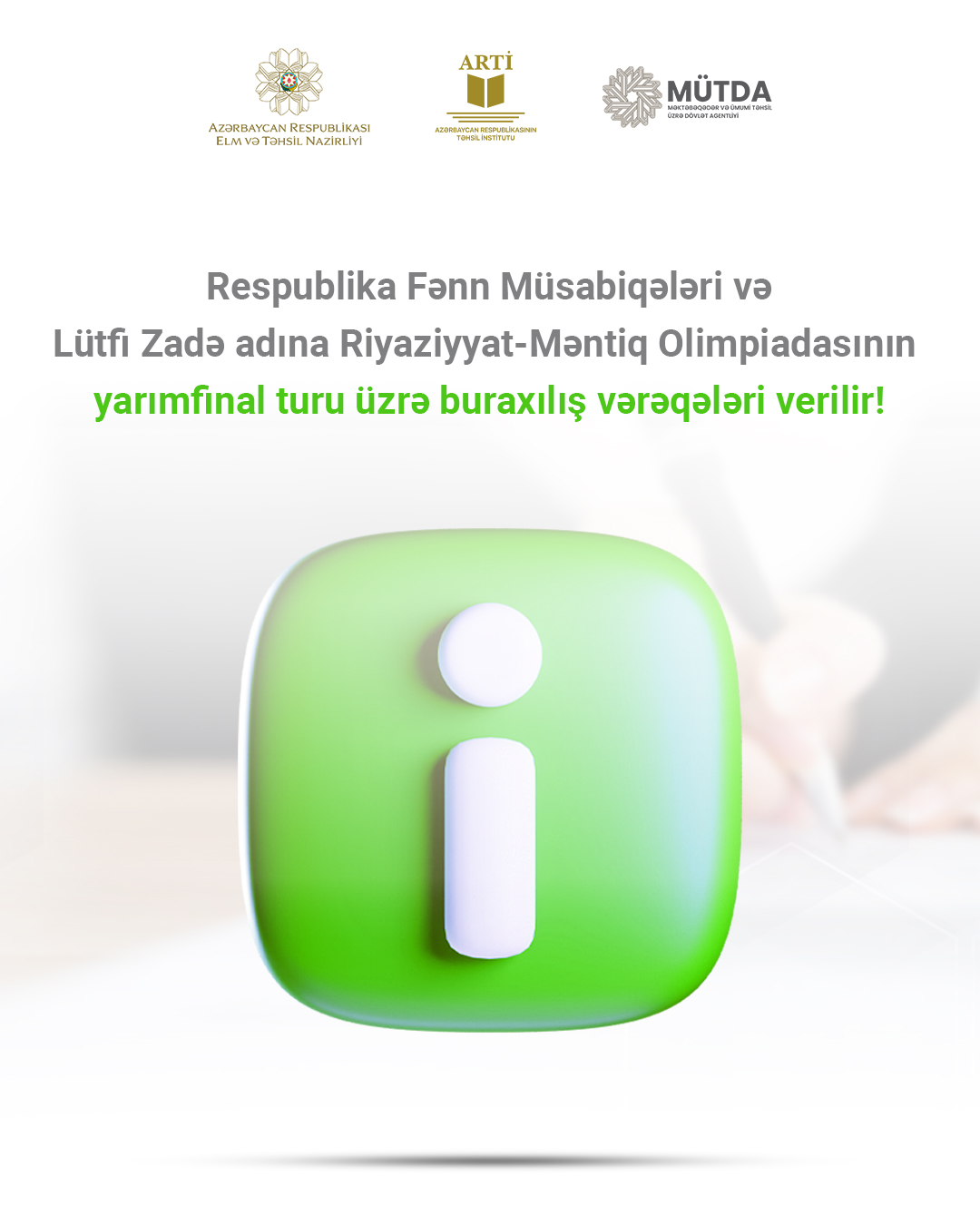 Bu olimpiadalara&nbsp;buraxılış vərəqələri verilir