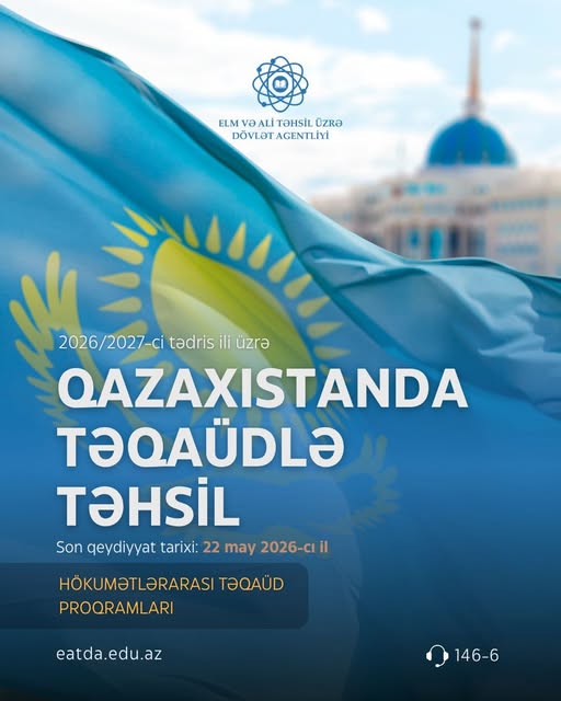 Qazaxıstanda təqaüdlə təhsil imkanı