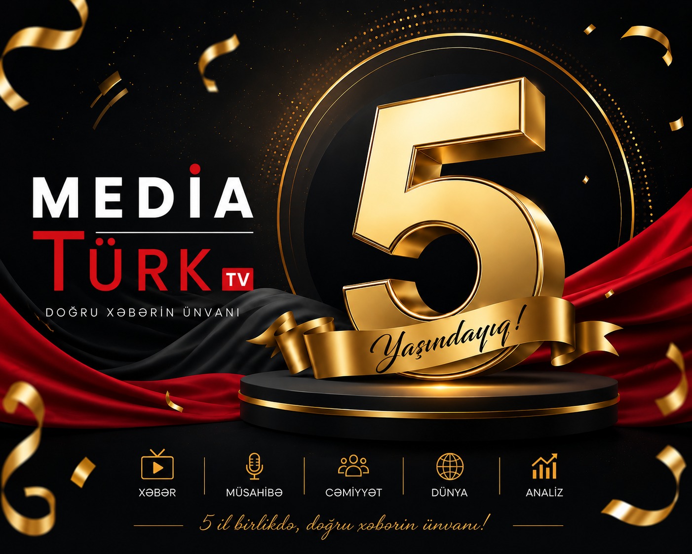 MediaTürk TV 5&nbsp;yaşını qeyd edir