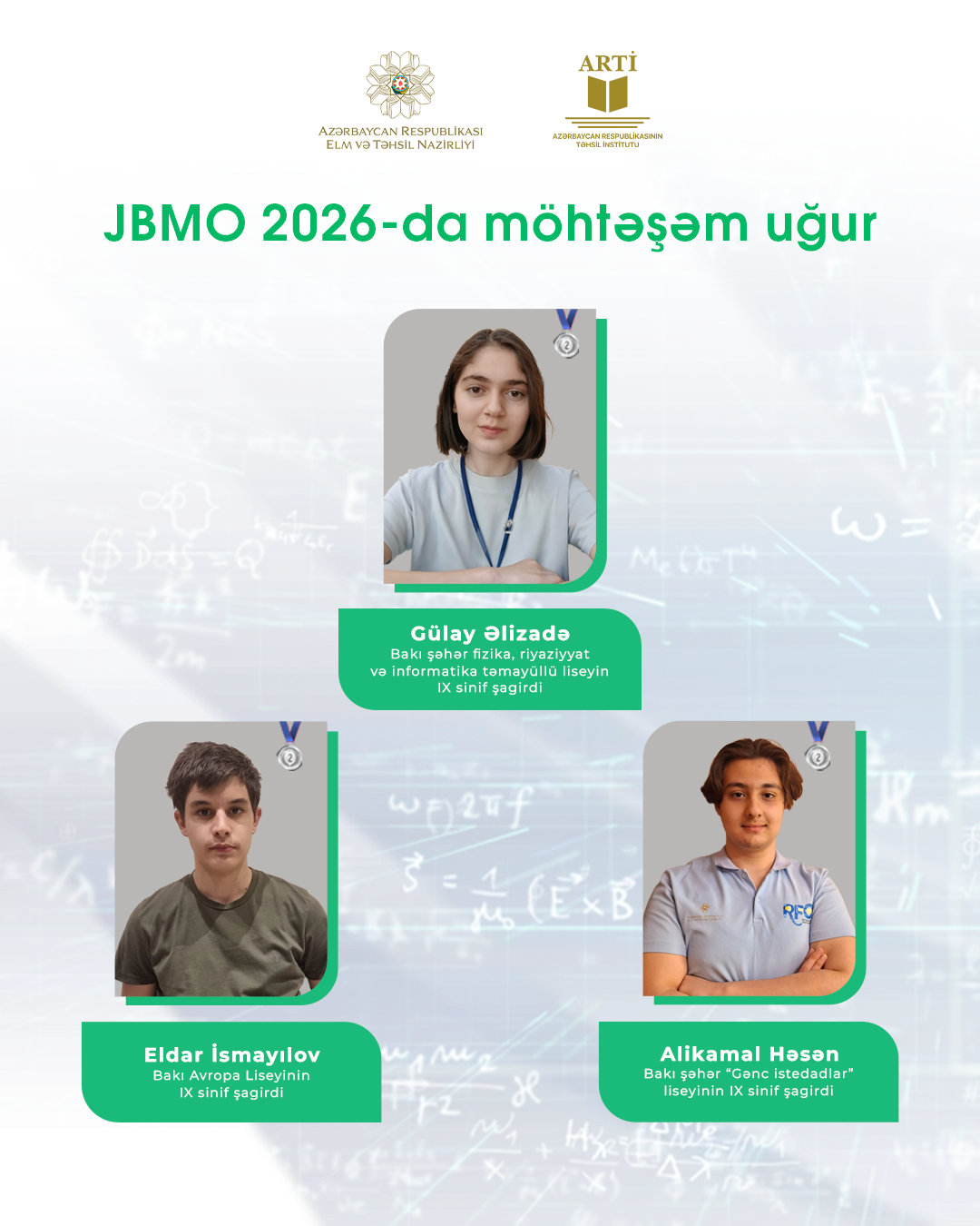 Məktəblilərimizdən&nbsp;möhtəşəm uğur
