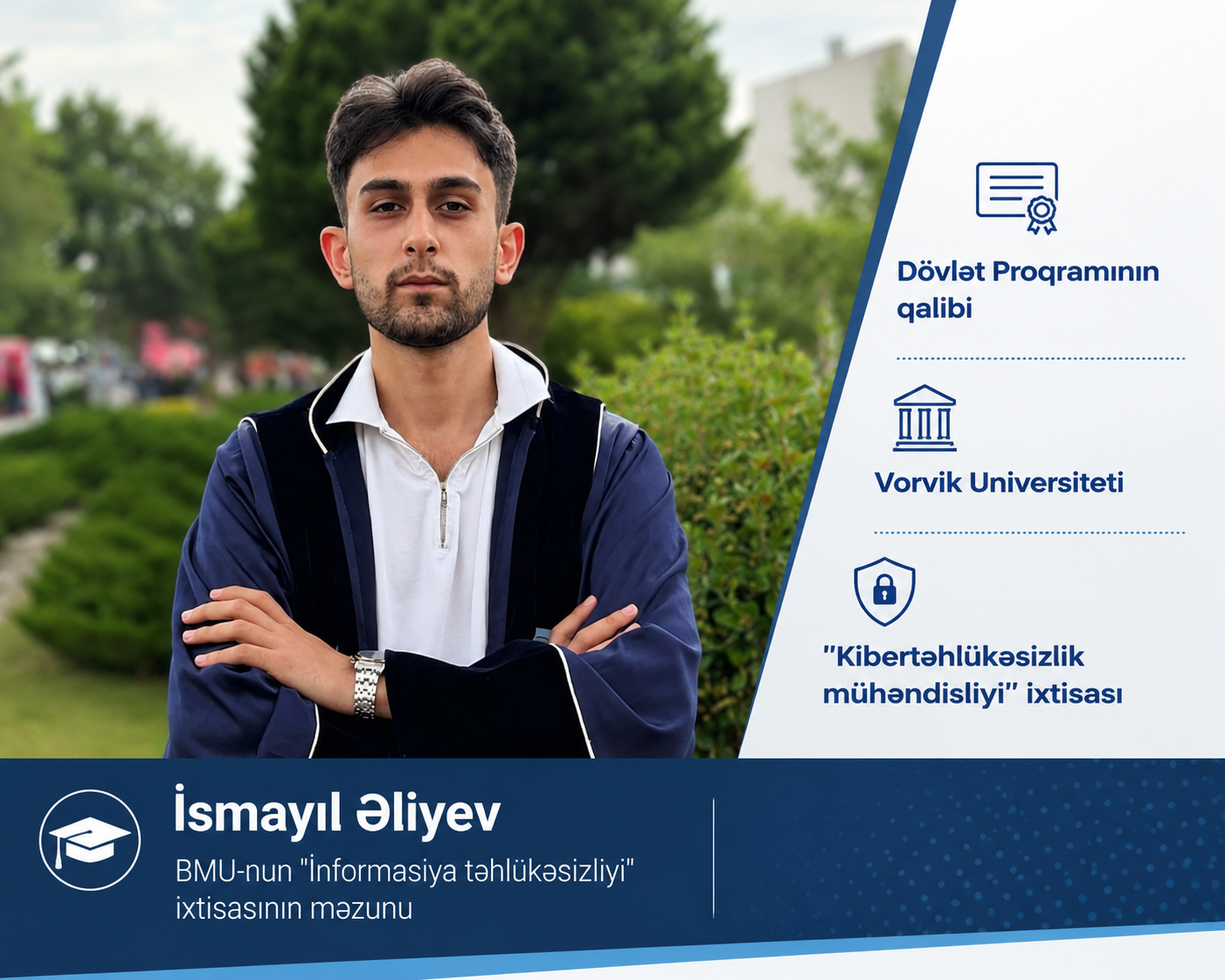 BMU məzunu Böyük Britaniyanın nüfuzlu universitetlərinə qəbul qazandı